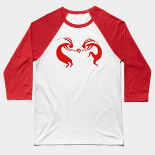 Kokopelli Dancers #1 Baseball T-Shirt